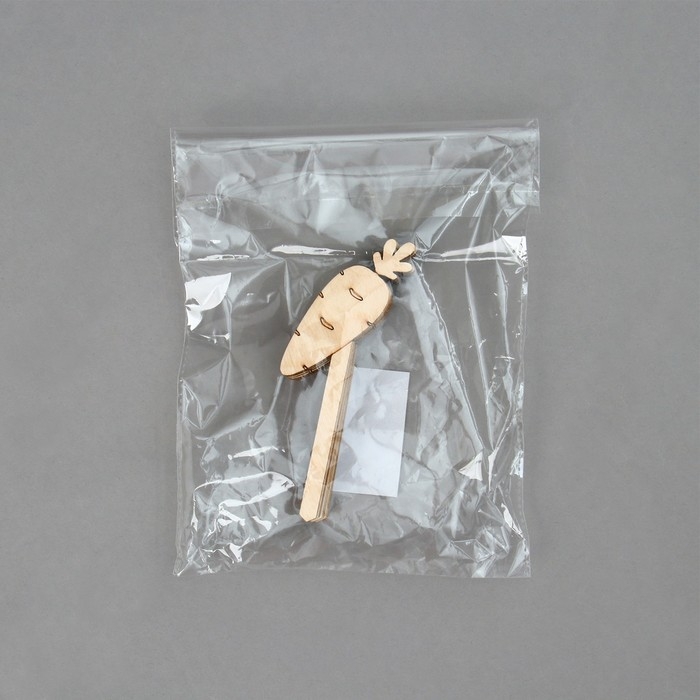 Таблички садовые для маркировки, 12 см, набор 8 шт., дерево, &laquo;Морковь&raquo;, Greengo