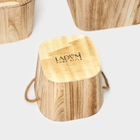 Корзины для хранения LaDо́m, ручной работы, 3 шт, размер: 17&times;17&times;14 см, 20,5&times;20,5&times;14,5 см, 25&times;25&times;15 см