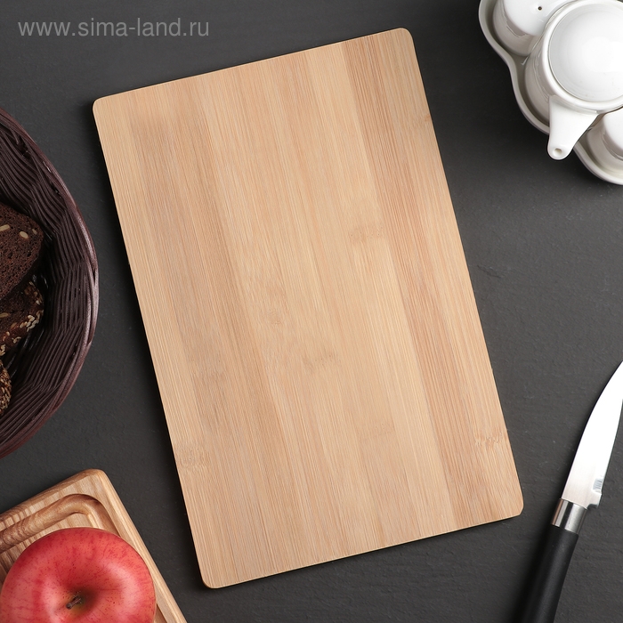 Доска разделочная Доляна &laquo;Марно&raquo;, бамбук, 28&times;18 см