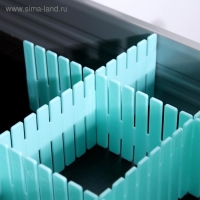 Органайзер - разделитель для ящиков, 37×7 см, 4 шт, цвет МИКС Органайзер - разделитель для ящиков, 37×7 см, 4 шт, цвет МИКС