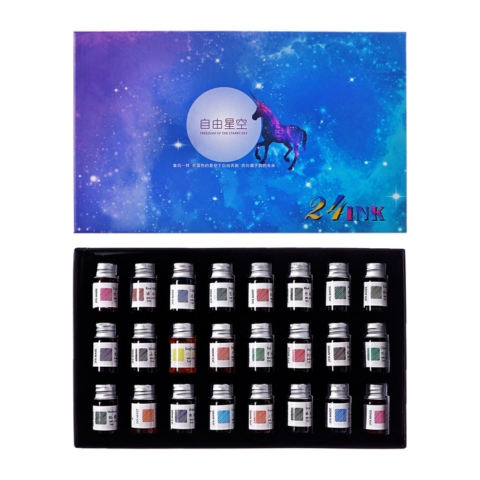Набор чернил для рисования, 24 штуки/24 цвета, 7 мл Набор чернил для рисования, 24 штуки/24 цвета, 7 мл
