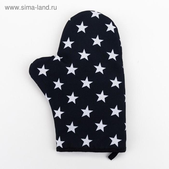 Варежка-прихватка Stars 20х28см,35% х/л,65% п/э Варежка-прихватка Stars 20х28см,35% х/л,65% п/э