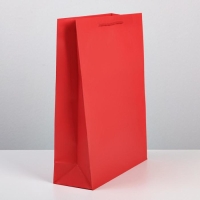Пакет подарочный ламинированный, упаковка, &laquo;Красный&raquo;, L 28 х 38 х 9 см