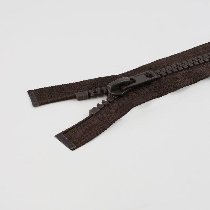 Молния &laquo;Трактор&raquo;, №8, разъёмная, 2 замка, замки автомат, 100 см, цвет коричневый