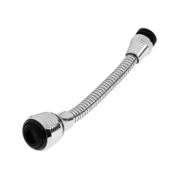 Аэратор ZEIN, на гибком шланге, 180 мм, универсальный, 2 режима, пластик