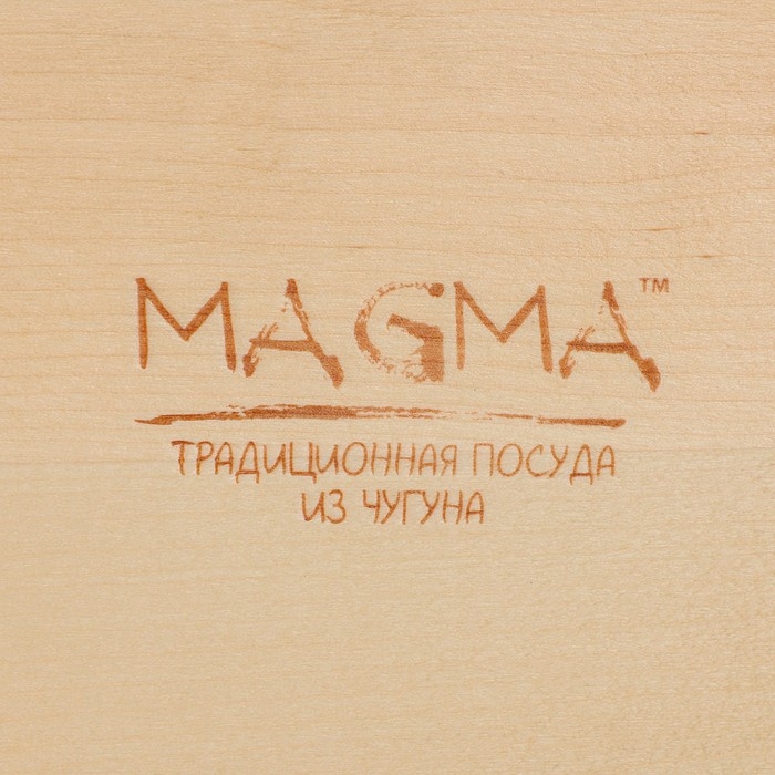 Сковорода чугунная Magma &laquo;Далат&raquo;, 16,5&times;12,5&times;3,2 см, индукция, цвет чёрный