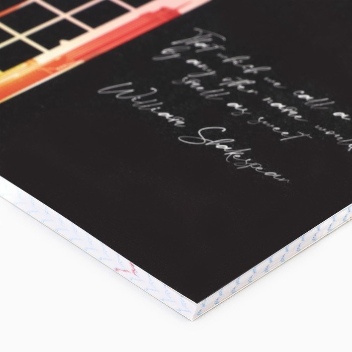 Предметная тетрадь А5, 48 л на скрепке &laquo;Силуэт.Английский язык&raquo;  Софт тач лам, уф лак