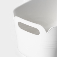 Контейнер для хранения с ручкой LaDо́m &laquo;Лаконичность&raquo;, 33,5&times;18,5&times;14,5 см, цвет белый