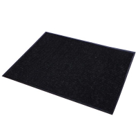 Коврик придверный влаговпитывающий, ребристый, &laquo;Стандарт&raquo;, 90&times;120 см, цвет чёрный