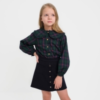 Рубашка для девочки KAFTAN "Клетка", р. 32 (110-116 см)