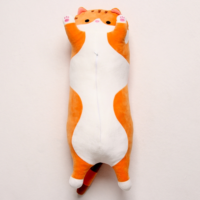Мягкая игрушка &laquo;Котик&raquo;, с пледом, 65 см, цвет рыжий
