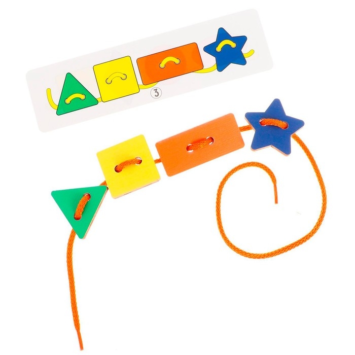 Шнуровка &laquo;Геометрические фигуры&raquo; (планшет)