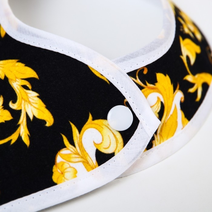 Нагрудник/слюнявчик для кормления &laquo;Lux Style&raquo; на кнопке