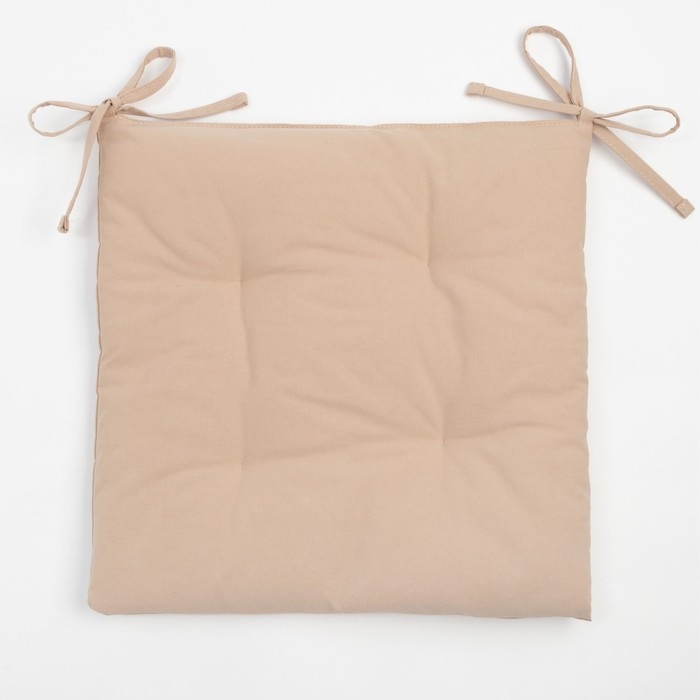 Сидушка на стул Этель Kitchen 42х42 см, цв. бежевый, 100% хл, саржа 220 г/м2