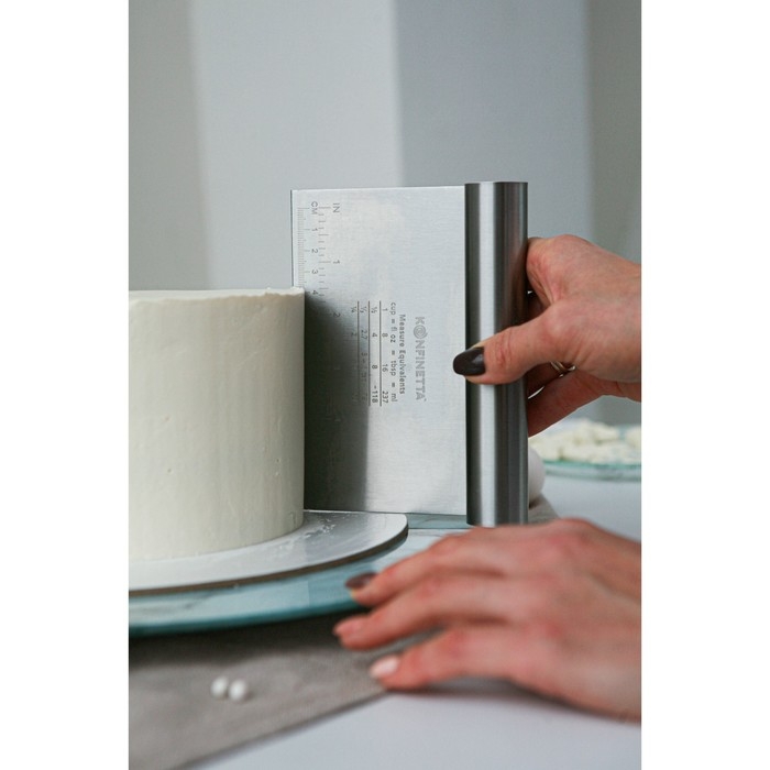 Шпатель кондитерский с размерной линейкой KONFINETTA, 15&times;11,5 см