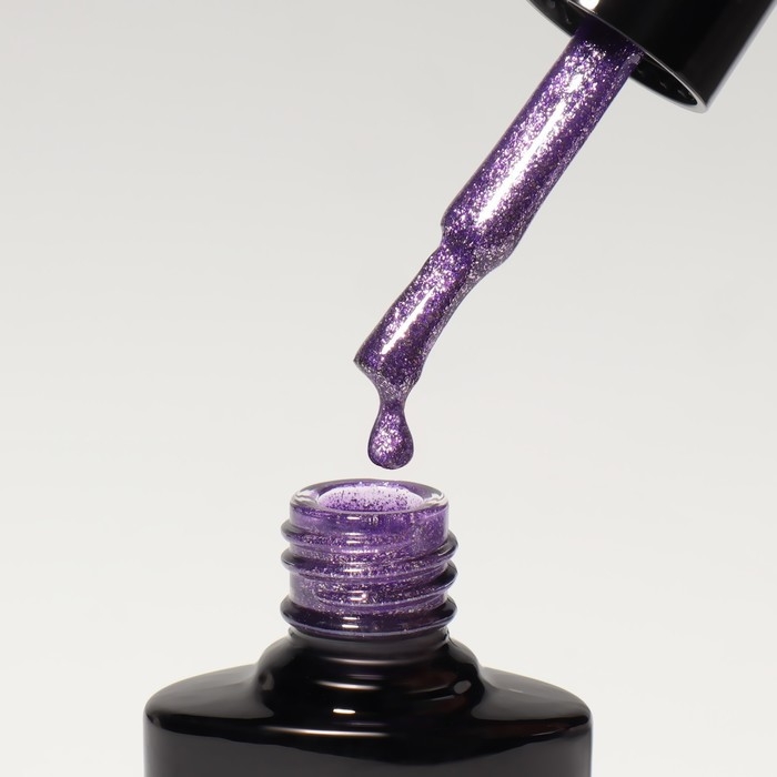 Гель лак для ногтей, «CHROME», шиммерный, 3-х фазный, 8мл, LED/UV, цвет сиреневый (003) Гель лак для ногтей, «CHROME», шиммерный, 3-х фазный, 8мл, LED/UV, цвет сиреневый (003)