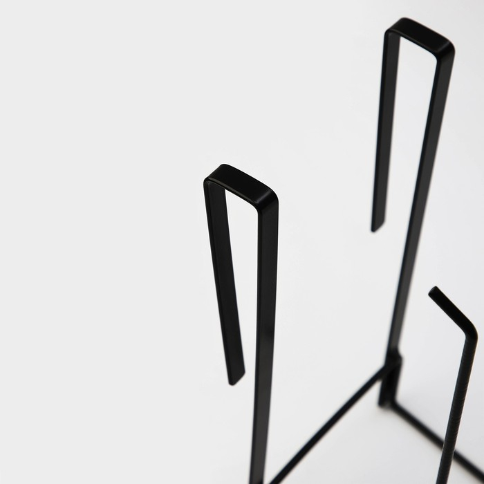 Держатель для кухонных принадлежностей и разделочных досок Доляна, 27&times;11,5&times;8 см, цвет чёрный