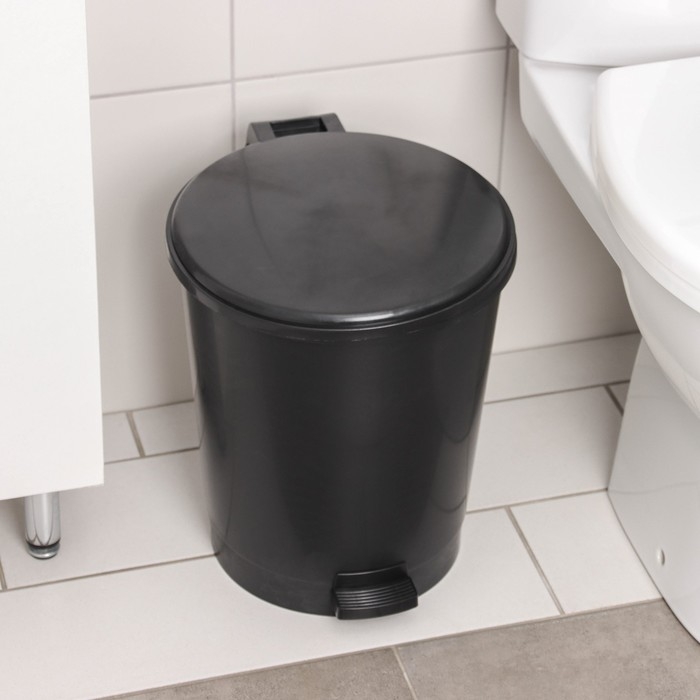 Ведро с педалью &laquo;Эконом&raquo;, 12 л, цвет МИКС