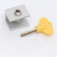 Блокиратор для окон и раздвижных дверей &laquo;Ключик&raquo;, под профиль 16 мм, цвет желтый, Крошка Я