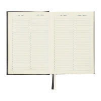 Ежедневник недатированный A5, 176 листов, deVENTE.Symbol, твёрдая обложка из искусственной кожи с поролоном, золотой срез, блок 70 г/м2, чёрный