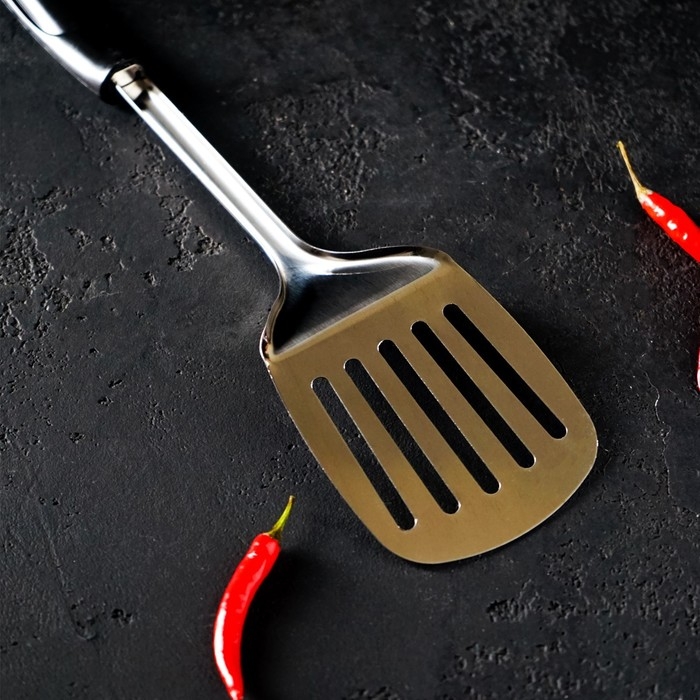 Лопатка Доляна &laquo;Ночь&raquo;, длина 33 см, с отверстиями