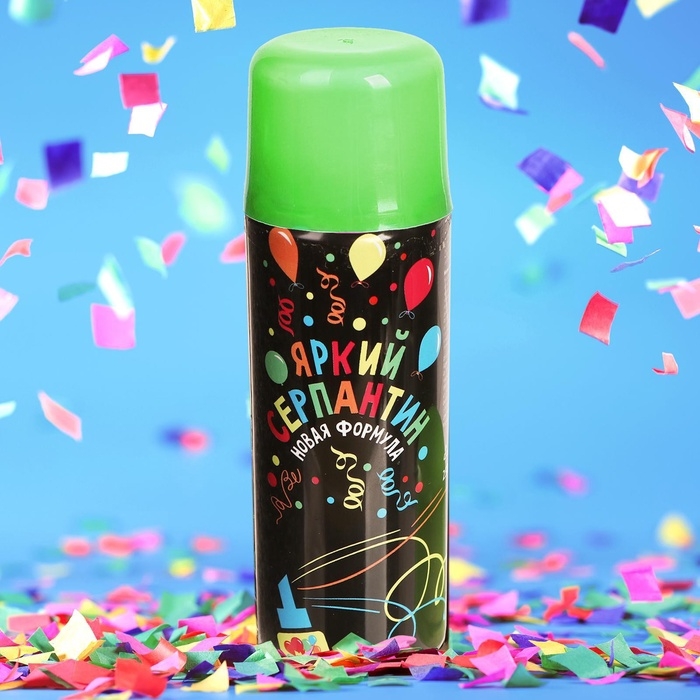 Спрей для новогоднего декора &laquo;Серпантин&raquo;, 250 мл., цвет зелёный, на новый год