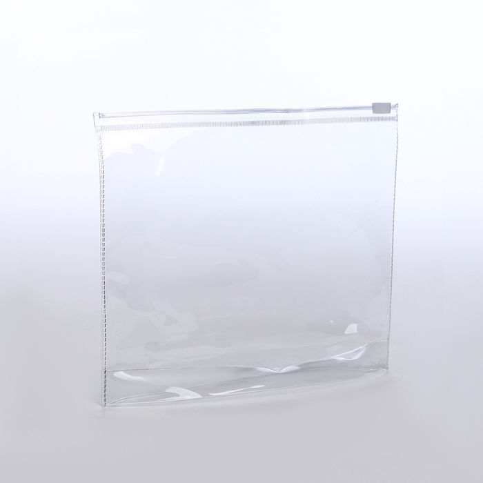 Косметичка с застёжкой зип-лок, цвет прозрачный