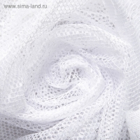 Тюль на кухню на шторной ленте 245х165 см, цвет белый, 100% полиэстер Тюль на кухню на шторной ленте 245х165 см, цвет белый, 100% полиэстер