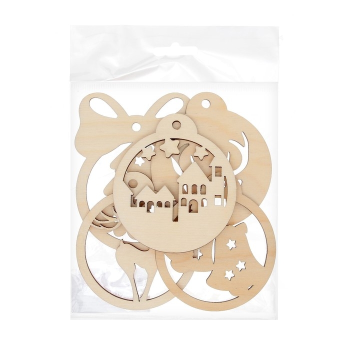 Набор для творчества &laquo;Роспись по дереву&raquo; 5 шт., с ленточкой