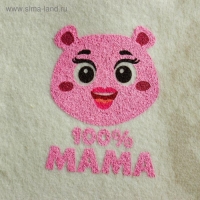 Набор банный с шелкографией "100% папа", "100% мама", "50% папа, 50% мама"