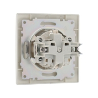 Розетка одноместная Luazon Lighting "Антей", 16 А, скрытая, с з/к, серебристая Розетка одноместная Luazon Lighting "Антей", 16 А, скрытая, с з/к, серебристая