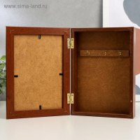 Ключница "Сова в ночи" орех 15х21 см