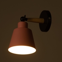 Бра "Алеста" Е27 40Вт розовый 12х10х23 см Бра "Алеста" Е27 40Вт розовый 12х10х23 см