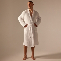 Халат вафельный мужской SL HOME: Boho "Блан де Блан", размер L, 100% хлопок, 280 г/м2 Халат вафельный мужской SL HOME: Boho "Блан де Блан", размер L, 100% хлопок, 280 г/м2