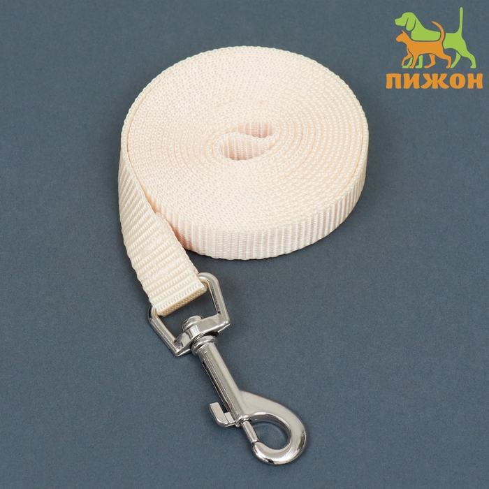 Поводок 2 м х 1,5 см, бежевый Поводок 2 м х 1,5 см, бежевый