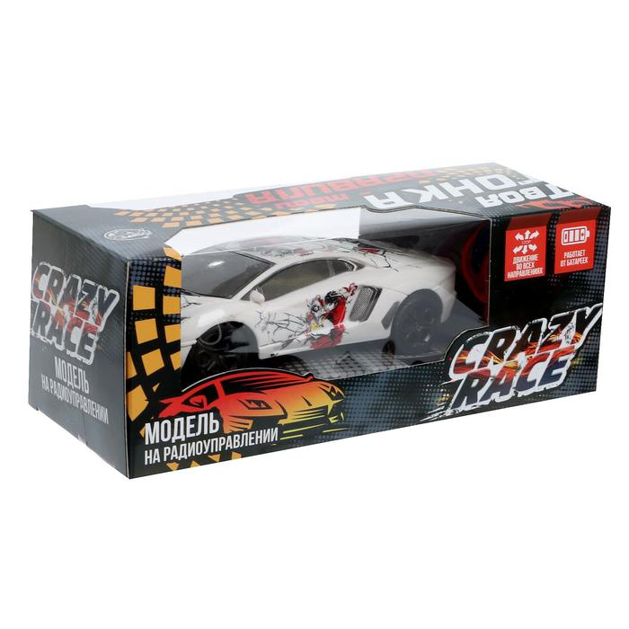 Машина радиоуправляемая &laquo;Спорткар&raquo;, на батарейках, цвет белый