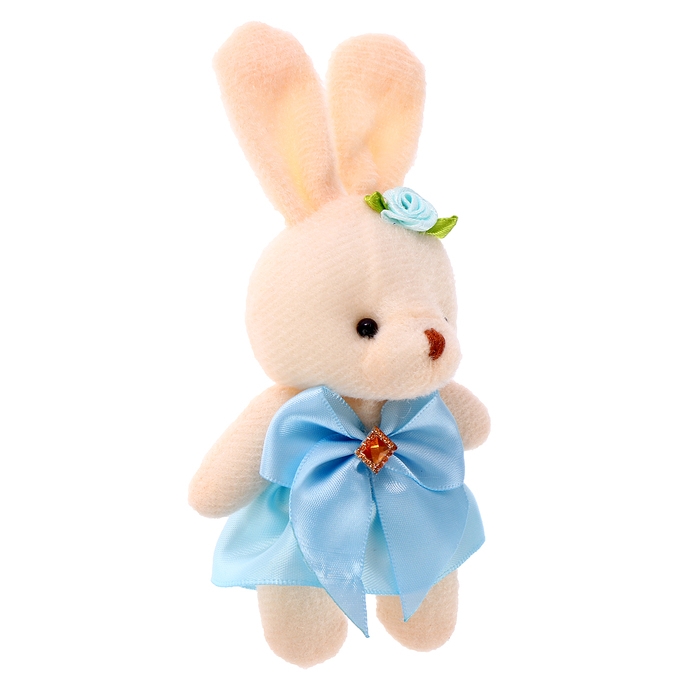 Мягкая игрушка &laquo;Зайка юбка с бантом&raquo; на брелоке, цвета МИКС