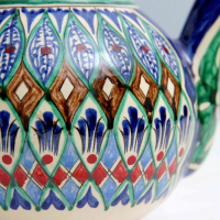 Чайник Риштанская Керамика "Узоры", 1000 мл, микс Чайник Риштанская Керамика "Узоры", 1000 мл, микс