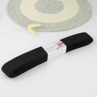 Резинка вязаная, 40 мм, 10 &plusmn; 0,5 м, цвет чёрный