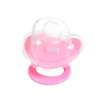 Соска - пустышка ортодонтическая, силикон, +6 мес., с колпачком, цвет розовый Соска - пустышка ортодонтическая, силикон, +6 мес., с колпачком, цвет розовый