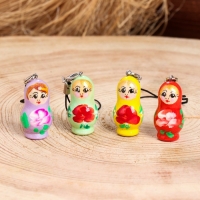 Брелок на телефон &laquo;Матрёшка&raquo;, 2 см, микс