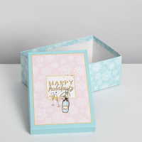 Набор подарочных коробок 10 в 1 &laquo;Стильный&raquo;, 12 х 7 х 4 - 32.5 х 20 х 12.5 см, Новый год