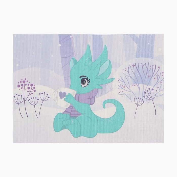 Салфетка новогодняя на стол Доляна &laquo;Дракончик&raquo;, 40х29см