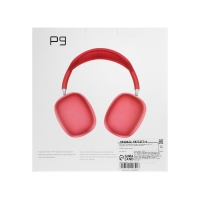 Наушники беспроводные P9, полноразмерные, BT 5.0, микрофон, Jack 3.5 мм, 150 мАч, розовые Наушники беспроводные P9, полноразмерные, BT 5.0, микрофон, Jack 3.5 мм, 150 мАч, розовые