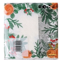 Новый год. Салфетки бумажные «Новогодний аромат», однослойные, 24х24 см, 100 шт. Новый год. Салфетки бумажные «Новогодний аромат», однослойные, 24х24 см, 100 шт.