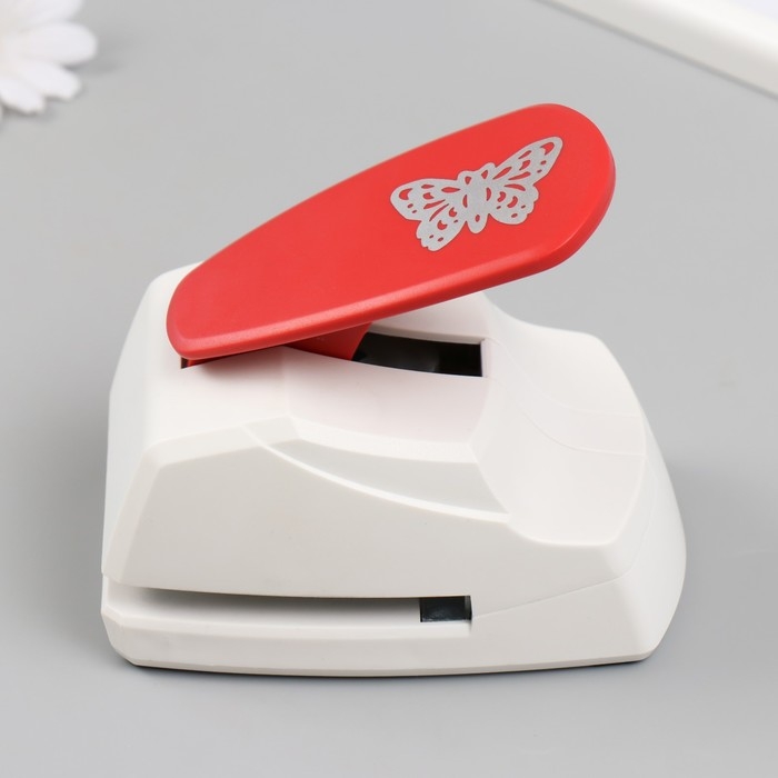 Дырокол фигурный рисунок 4,5х3,5 см "Ажурная бабочка" МИКС 10х11,5х7,5 см