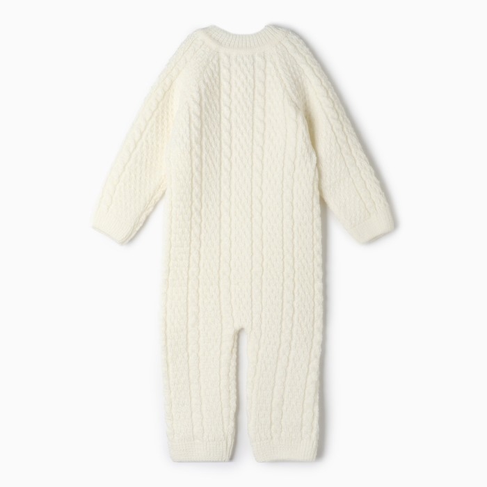 Комбинезон детский, цвет молочный, рост 68-74 см