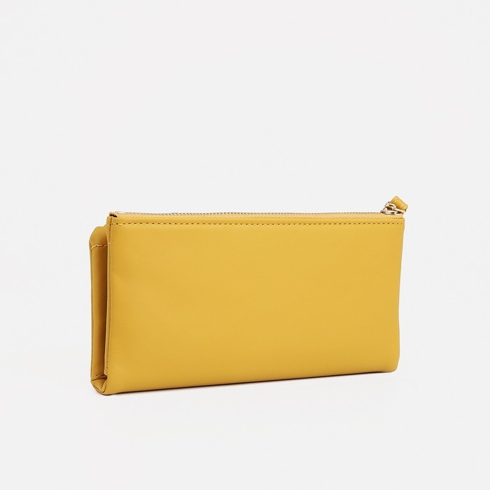 Кошелёк женский на кнопке, цвет жёлтый Кошелёк женский на кнопке, цвет жёлтый