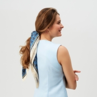 Платок женский MINAKU р-р 70*70 см, цвет синий Платок женский MINAKU р-р 70*70 см, цвет синий