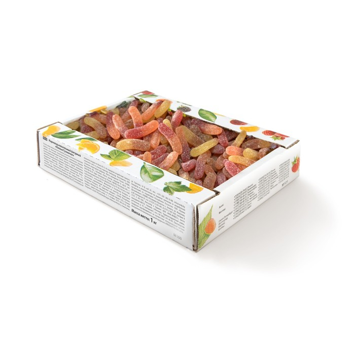 Мармелад жевательный фигурный &laquo;Кислые Гусенички&raquo;, 1 кг